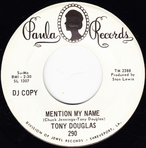Tony Douglas (3) - I'm A One Woman Man / Mention My Name (7", Promo) (Very Good Plus (VG+)) - Image 2