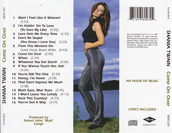 Shania Twain - Come On Over (CD, Album, RE) (Near Mint (NM or M-)) - Image 2