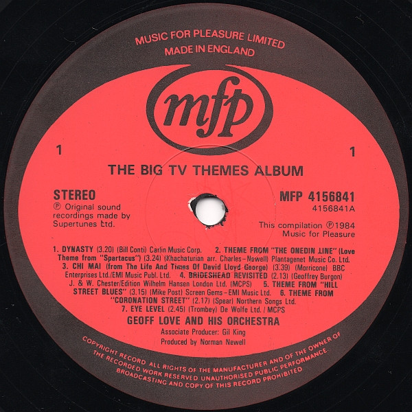 Geoff Love & His Orchestra - Big T.V. Themes (LP, Album) (Mint (M)) - Image 3