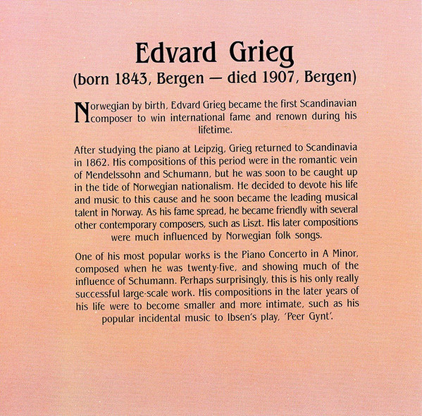 London Philharmonic Orchestra (2), Det Kongelige Kapel (2) - The Grieg Collection (CD) (Near Mint (NM or M-)) - Image 4