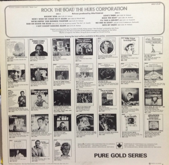 The Hues Corporation - Rock The Boat (LP, Album, RE) (Mint (M)) - Image 2