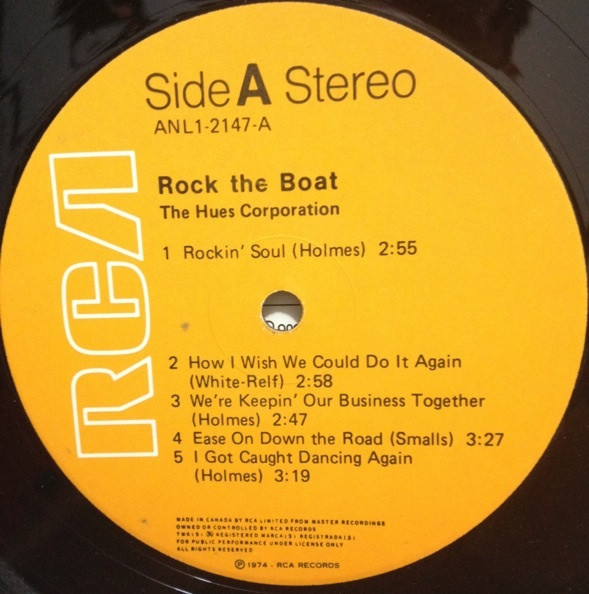 The Hues Corporation - Rock The Boat (LP, Album, RE) (Mint (M)) - Image 3