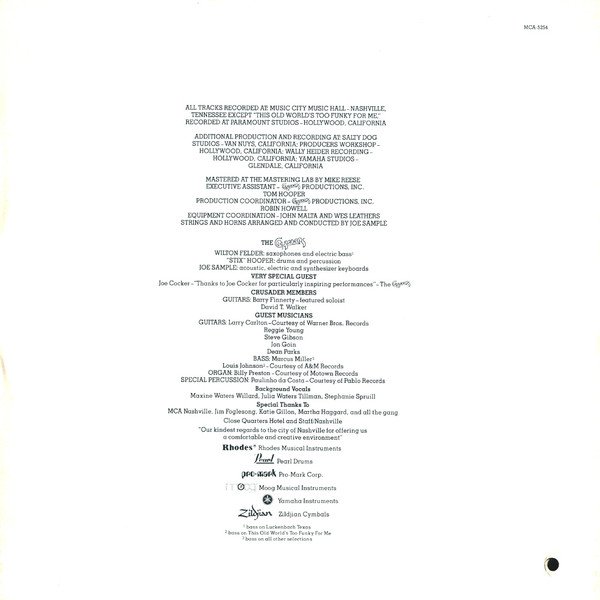 The Crusaders - Standing Tall (LP, Album) (Mint (M)) - Image 4
