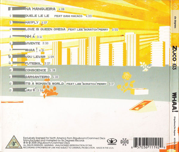 Zuco 103 - Whaa! (CD) (Near Mint (NM or M-)) - Image 2