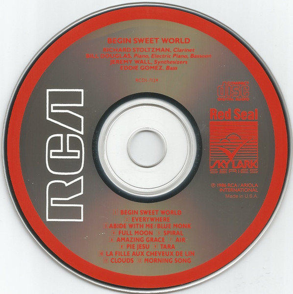 Richard Stoltzman, Bill Douglas, Jeremy Wall, Eddie Gomez - Begin Sweet World (CD) (Near Mint (NM or M-)) - Image 3