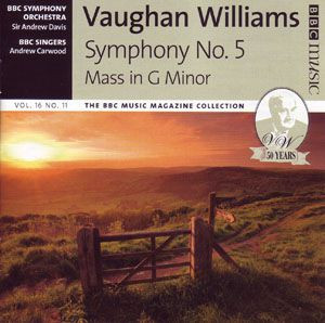 Ralph Vaughan Williams, BBC Symphony Orchestra, BBC Singers, Andrew Davis, Andrew Carwood - Symphony No. 5 / Mass In G Minor (CD) (Near Mint (NM or M-))