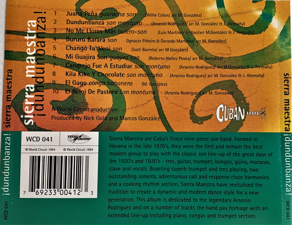 Sierra Maestra - ¡Dundunbanza! (CD, Album) (Near Mint (NM or M-)) - Image 4