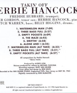 Alternative view of Herbie Hancock - Takin' Off (CD, Album, RE, RM, RP) (Mint (M))