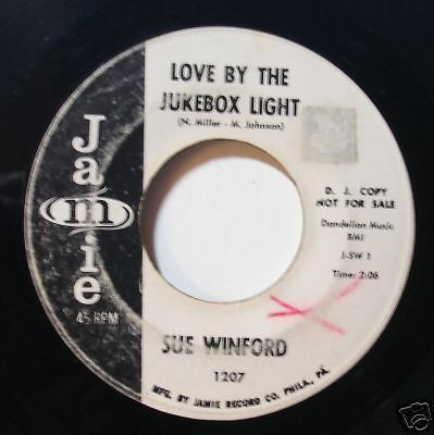 Sue Winford - Love By The Jukebox Light / A Boy I Can Love (7", Single, Promo) (Very Good Plus (VG+))