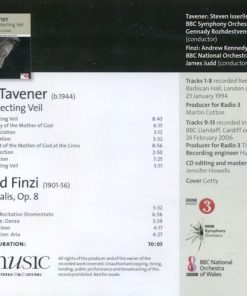 Alternative view of John Tavener / Gerald Finzi - The Protecting Veil / Dies Natalis (CD, Album) (Near Mint (NM or M-))