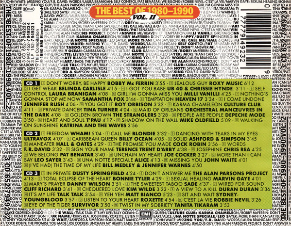 Various - The Best Of 1980-1990 Vol. II (3xCD, Comp) (Near Mint (NM or M-)) - Image 2