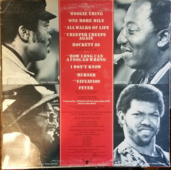The James Cotton Band - 100% Cotton (LP, Album) (Mint (M)) - Image 2
