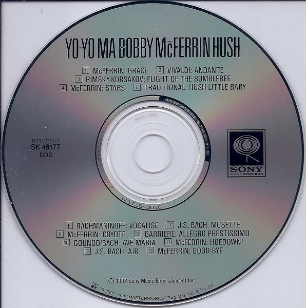 Bobby McFerrin & Yo-Yo Ma - Hush (CD, Album) (Near Mint (NM or M-)) - Image 3