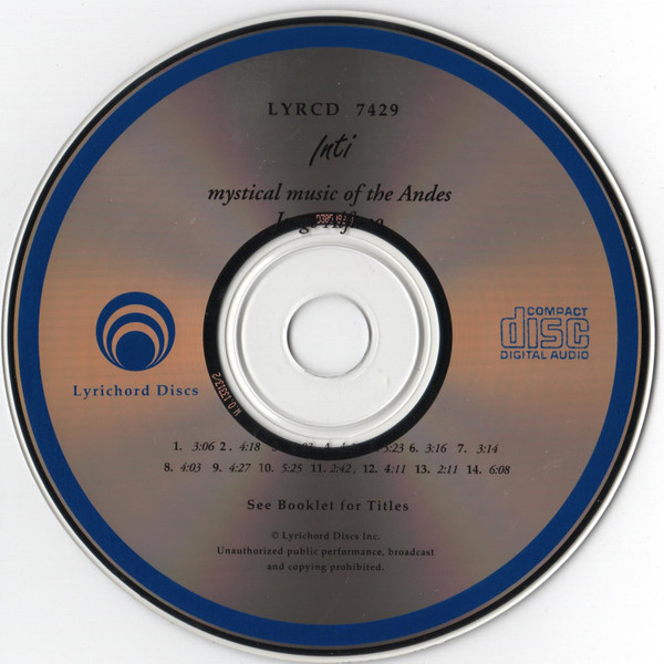 Jorge Alfano - Inti (Mystical Music Of The Andes) (CD) (Near Mint (NM or M-)) - Image 3