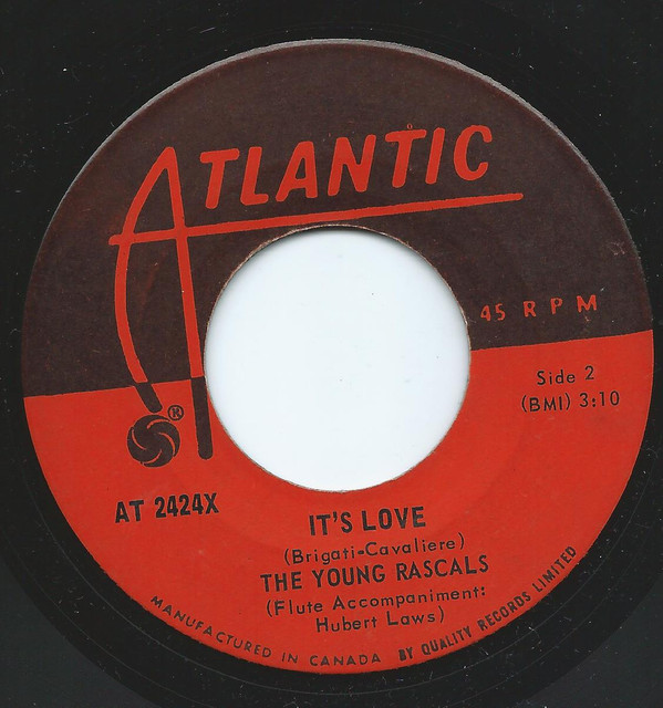 The Young Rascals - A Girl Like You / It's Love (7", Single) (Very Good Plus (VG+)) - Image 2