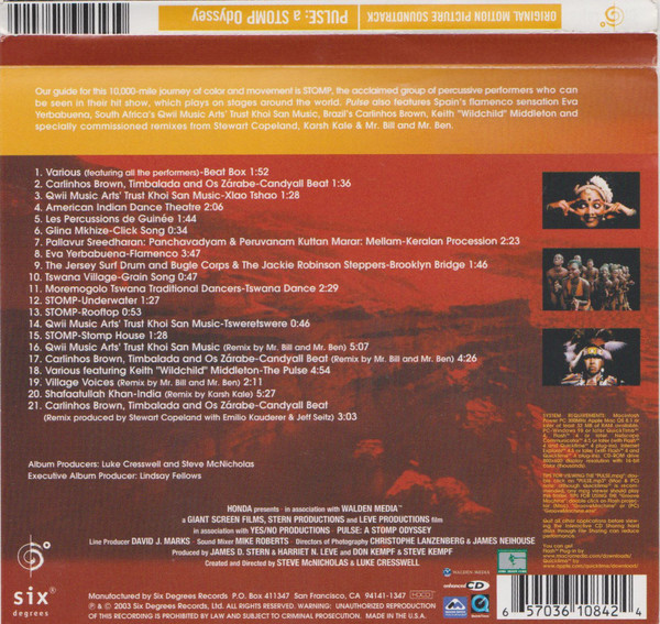 Various - Pulse: A Stomp Odyssey (HDCD, Comp) (Near Mint (NM or M-)) - Image 2