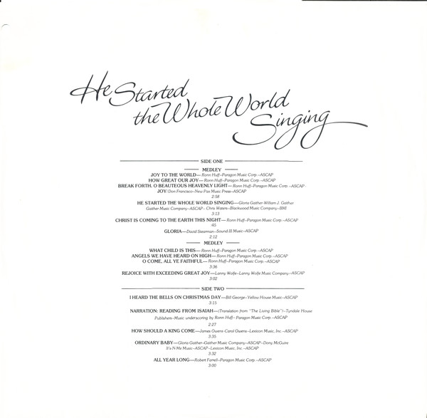 The Bill Gaither Trio - He Started The Whole World Singing (LP, Album) (Mint (M)) - Image 5