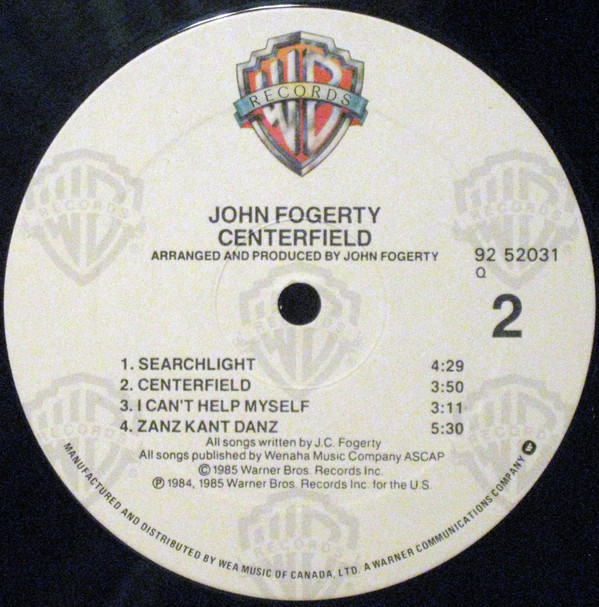 John Fogerty - Centerfield (LP, Album) (Mint (M)) - Image 4