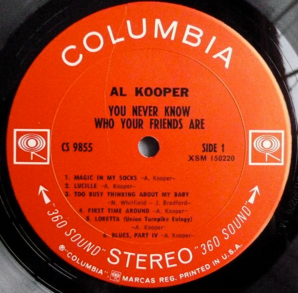 Al Kooper - You Never Know Who Your Friends Are (LP, Album, Pit) (Mint (M)) - Image 4