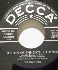 Alternative view of The Four Aces - No Other Arms, No Other Lips / The Inn Of The Sixth Happiness (7") (Near Mint (NM or M-))