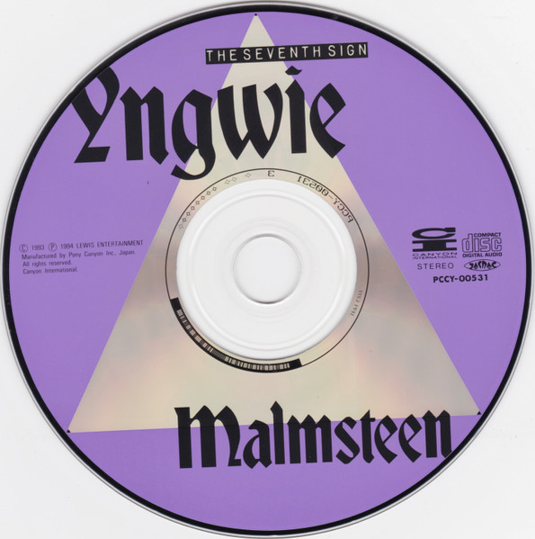 Yngwie Malmsteen = Yngwie Malmsteen - The Seventh Sign = セヴンス・サイン (CD, Album, RE) (Mint (M)) - Image 4