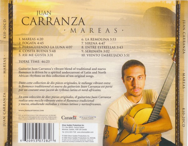 Juan Carranza - Mareas (CD, Album) (Near Mint (NM or M-)) - Image 5