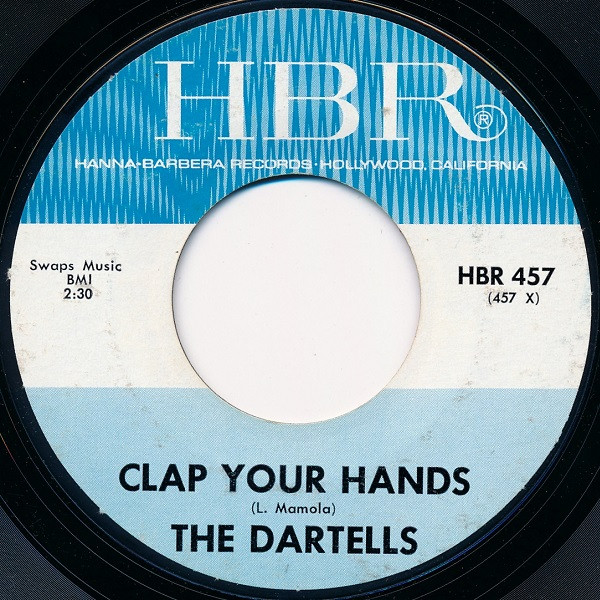 The Dartells - Clap Your Hands (7", Single) (Very Good Plus (VG+))
