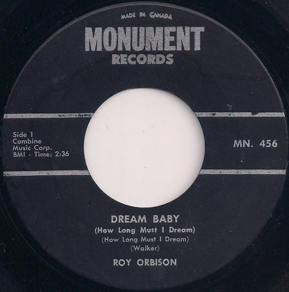 Roy Orbison - Dream Baby / The Actress (7", Single) (Very Good Plus (VG+)) - Image 2