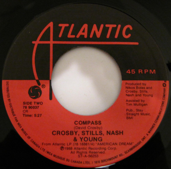 Crosby, Stills, Nash & Young - American Dream (7", Single) (Near Mint (NM or M-)) - Image 2