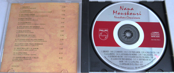 Nana Mouskouri - Nuestras Canciones (CD, Album) (Near Mint (NM or M-)) - Image 2