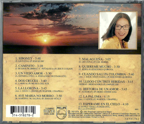 Nana Mouskouri - Nuestras Canciones (CD, Album) (Near Mint (NM or M-)) - Image 4