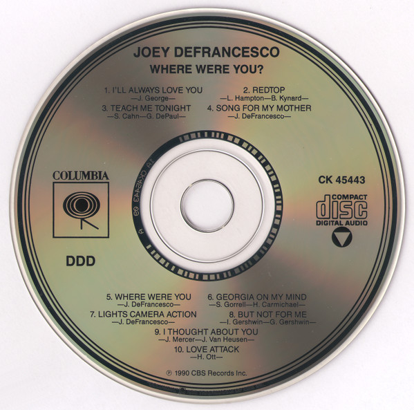 Joey DeFrancesco - Where WERE You? (CD, Album) (Near Mint (NM or M-)) - Image 5