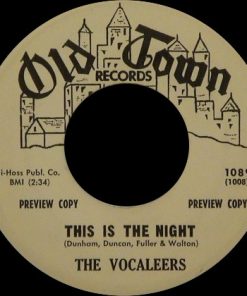 The Vocaleers - This Is The Night / Love And Devotion (7", Promo) (Very Good Plus (VG+))