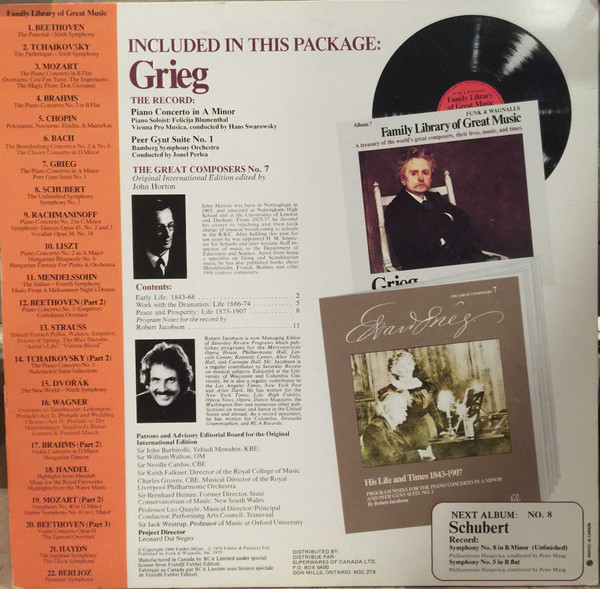 Edvard Grieg - Piano Concerto In A Minor - Peer Gynt Suite No. 1 (LP, Album) (Mint (M)) - Image 2