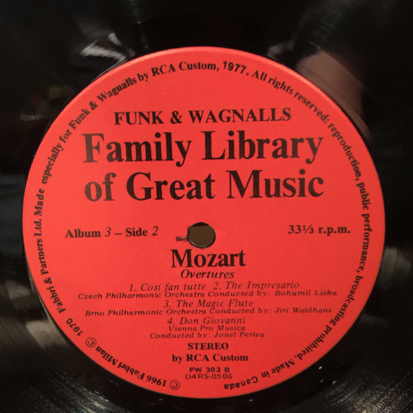 Various, Wolfgang Amadeus Mozart - The Piano Concerto In B Flat - Funk & Wagnalls Family Library Of Great Music - Album 3 (LP, Comp) (Mint (M)) - Image 4