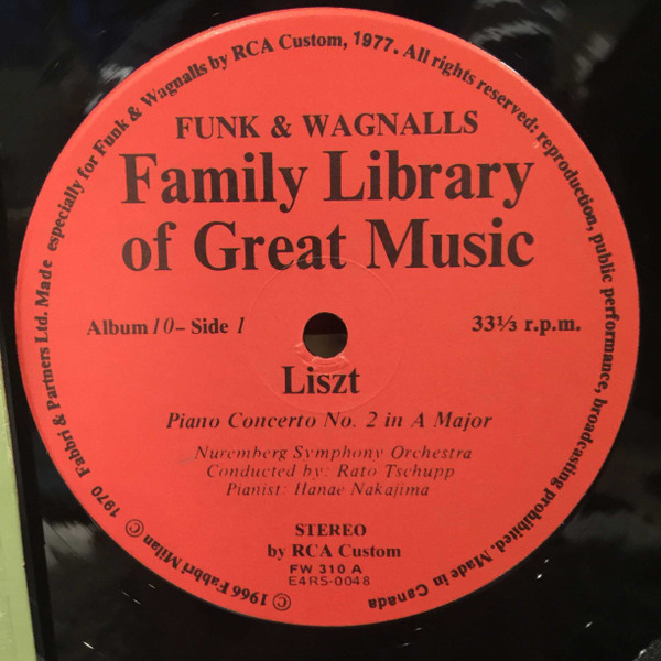 Franz Liszt, Nürnberger Symphoniker, Magyar Rádió És Televízió Szimfónikus Zenekara - Piano Concerto No. 2 In A Major / Hungarian Rhapsody No. 6 / Hungarian Fantasy For Piano And Orchestra (LP) (Mint (M)) - Image 3