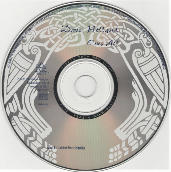 Dave Holland - Ones All (CD, Album) (Near Mint (NM or M-)) - Image 3