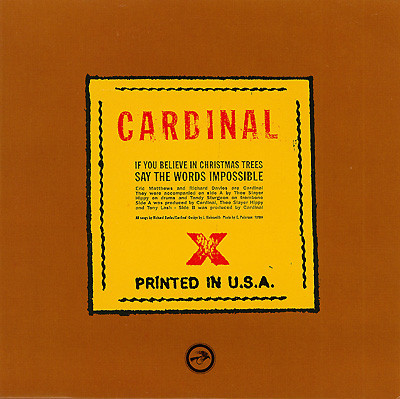 Cardinal (2) - If You Believe In Christmas Trees (7", Single) (Near Mint (NM or M-)) - Image 2