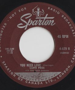 Alternative view of Lloyd Price With Don Costa Orchestra - Stagger Lee (7", Single) (Very Good Plus (VG+))