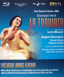 Giuseppe Verdi / Conducted By Lorin Maazel, Angela Gheorghiu, Ramón Vargas, Roberto Frontali , Directed By Liliana Cavani, Orchestra Del Teatro Alla Scala, Coro Del Teatro Alla Scala And Corpo Di Ballo Del Teatro Alla Scala - La Traviata - Live From La Scala, 2007 (Blu-ray, Album, RE, Multichannel) (Near Mint (NM or M-))