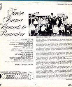 Alternative view of Teresa Brewer - Moments To Remember (LP, Album, Mono) (Mint (M))