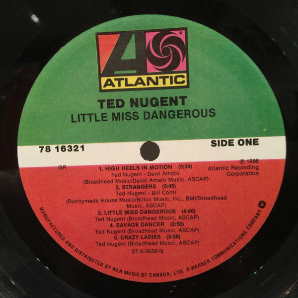 Ted Nugent - Little Miss Dangerous (LP, Album) (Mint (M)) - Image 4