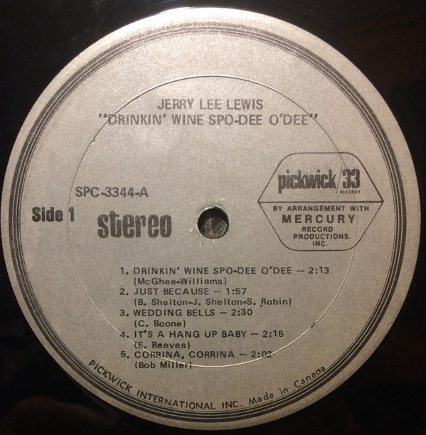 Jerry Lee Lewis - Drinkin' Wine Spo-Dee O'Dee (LP, Comp) (Mint (M)) - Image 3