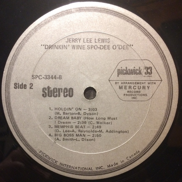 Jerry Lee Lewis - Drinkin' Wine Spo-Dee O'Dee (LP, Comp) (Mint (M)) - Image 4