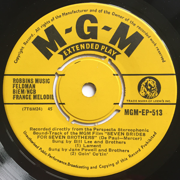 Various - Seven Brides For Seven Brothers (No. 1) (7", EP) (Near Mint (NM or M-)) - Image 2