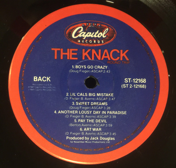 The Knack (3) - Round Trip (LP, Album, Emb) (Mint (M)) - Image 4