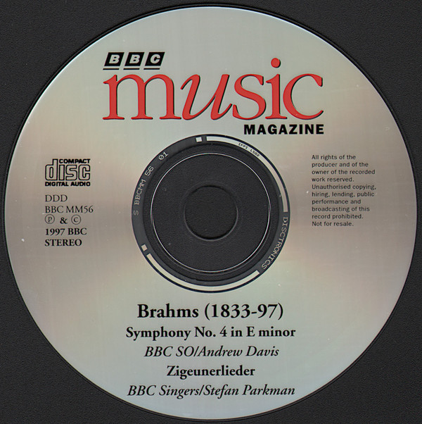 Johannes Brahms - BBC Symphony Orchestra Conducted By Andrew Davis, BBC Singers Conducted By Stefan Parkman - Symphony No. 4 / Zigeunerlieder (CD, Album) (Near Mint (NM or M-)) - Image 3