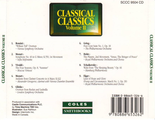 Various - Classical Classics Volume II (CD, Comp) (Near Mint (NM or M-)) - Image 2
