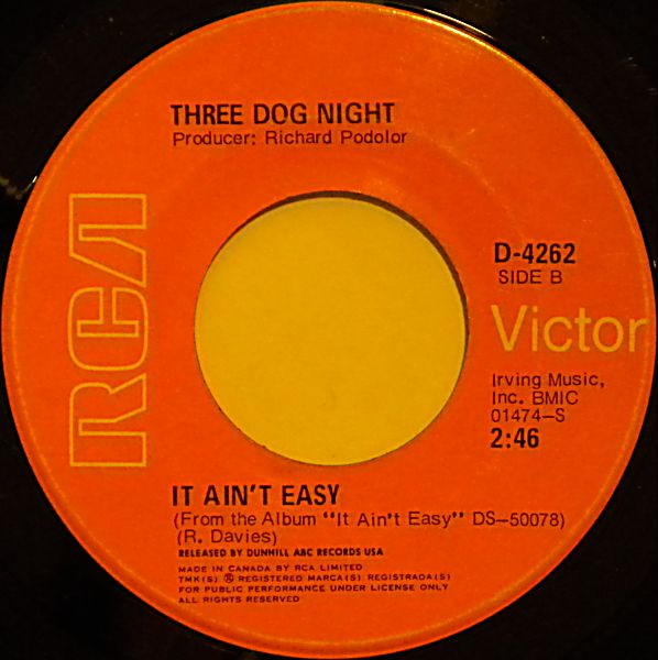Three Dog Night - One Man Band (7", Single) (Near Mint (NM or M-)) - Image 2