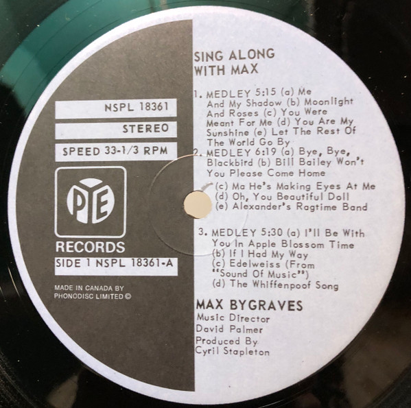 Max Bygraves - Sing Along With Max (LP, Album) (Mint (M)) - Image 3